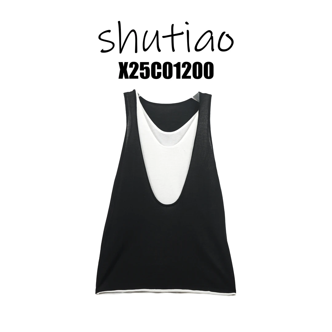 【SHUTIAO】2025夏季：新款小众设计款背心X25C01200