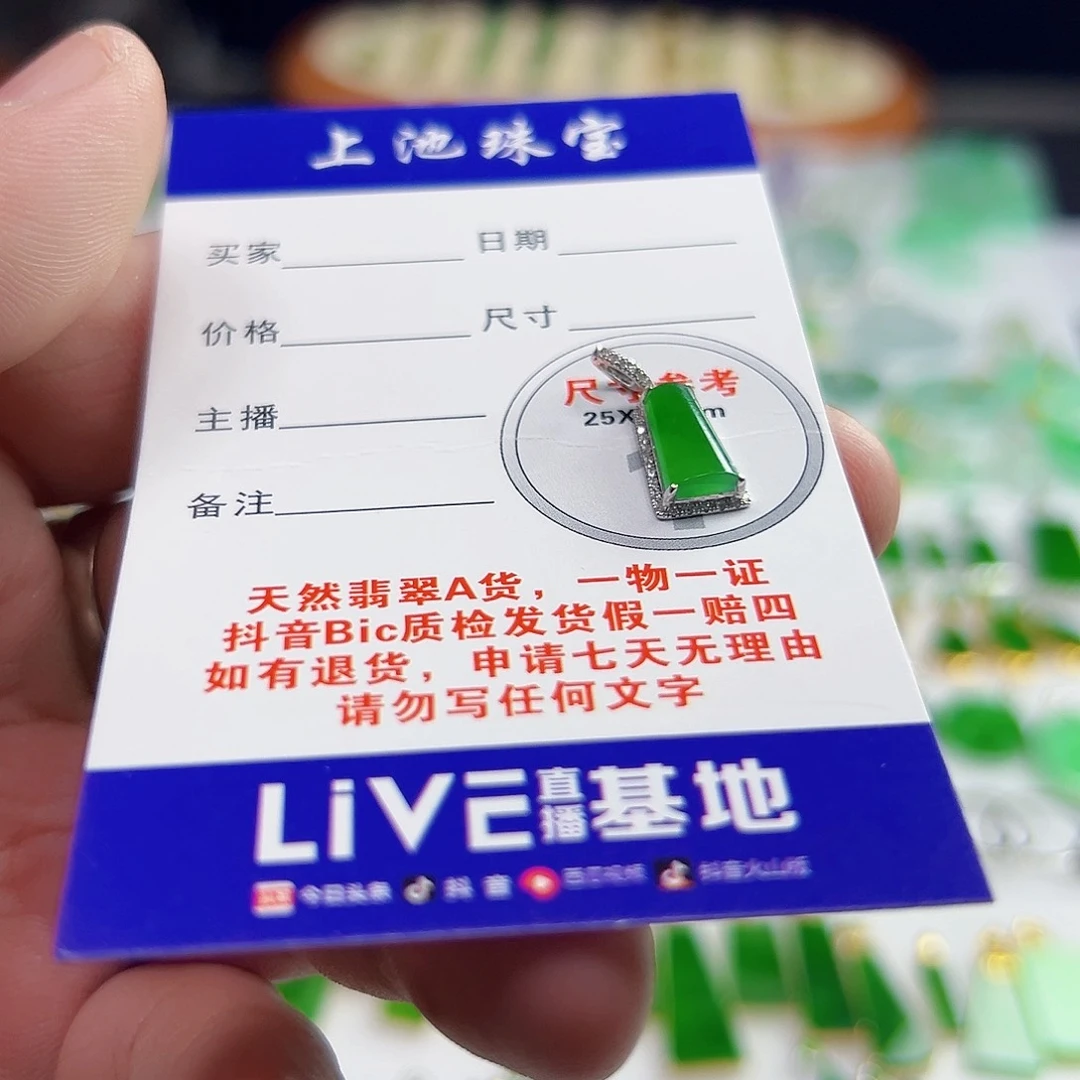 颈饰18K金镶嵌翡翠翡翠