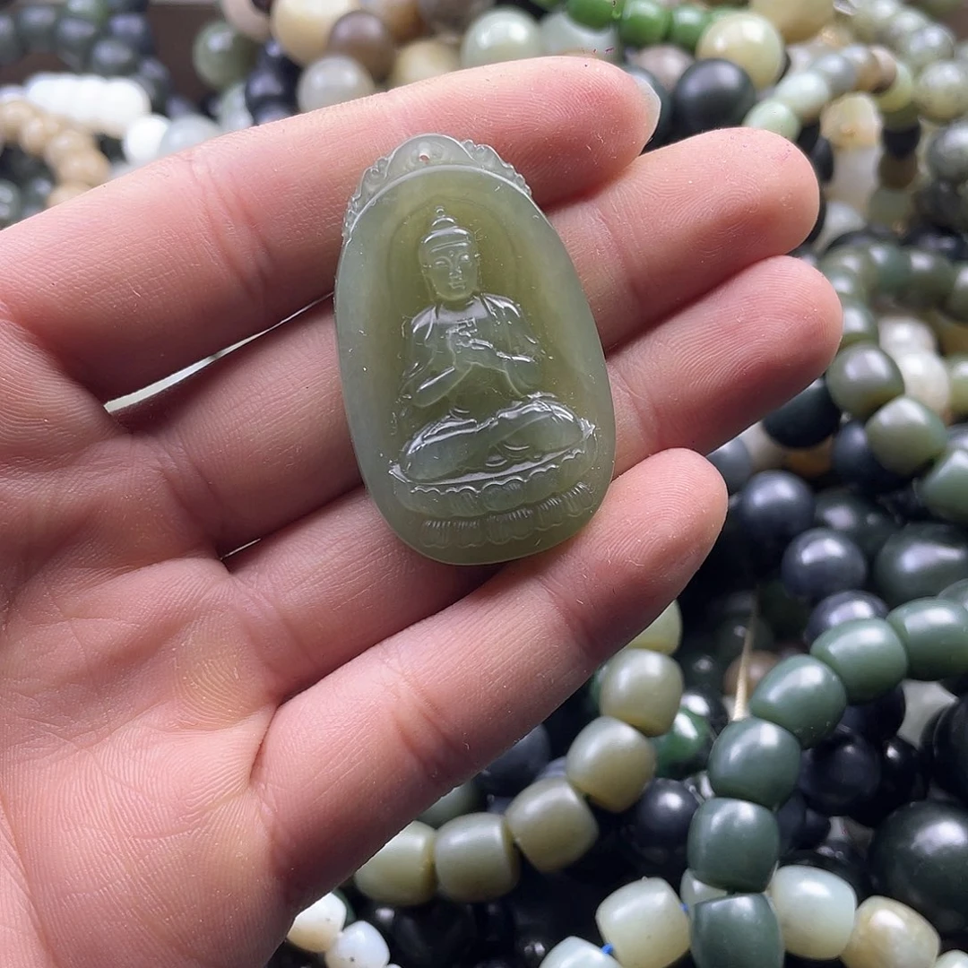 和田玉手串未镶嵌行**康