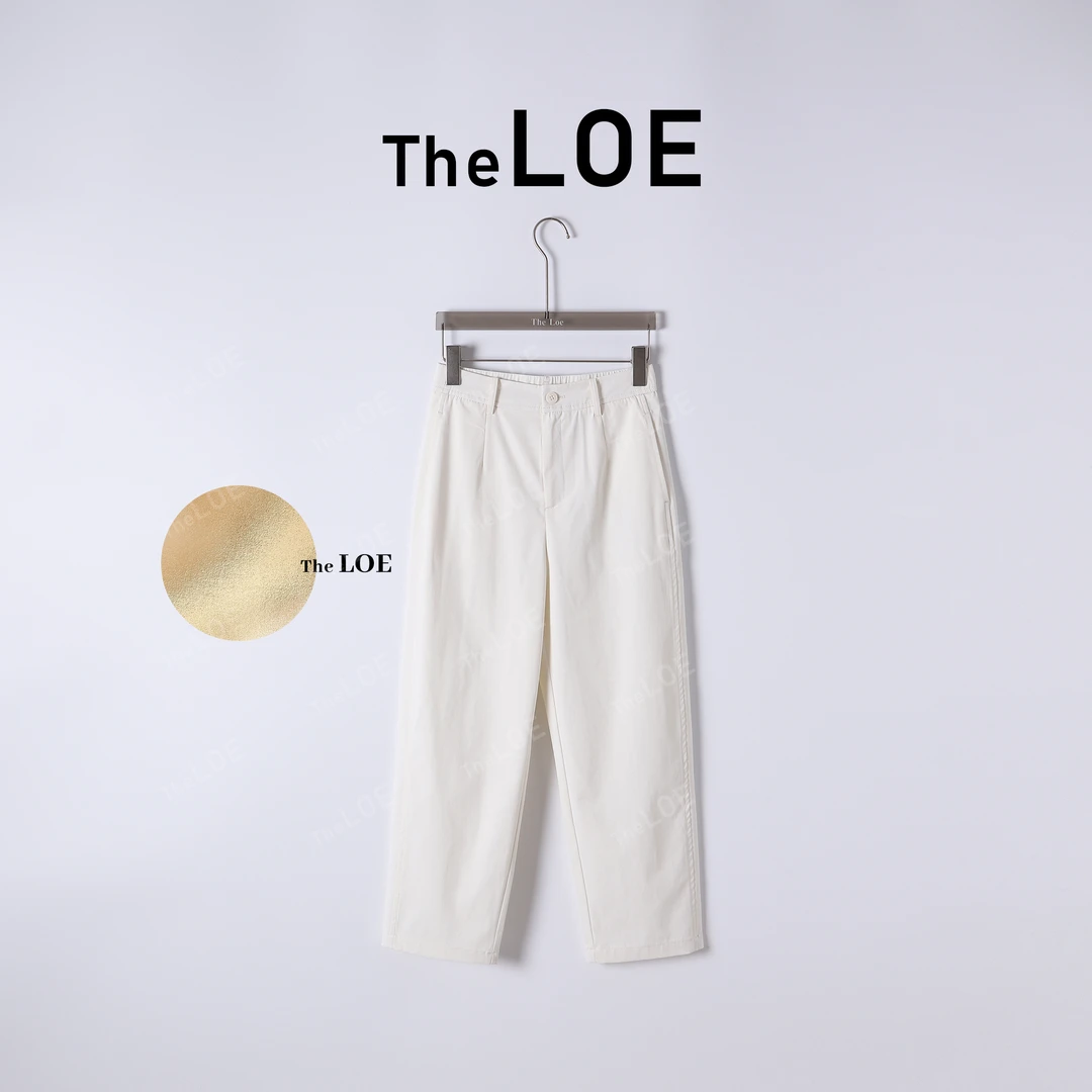 TheLOE/艾草裤九分直筒显瘦休闲裤#LE女装-2637