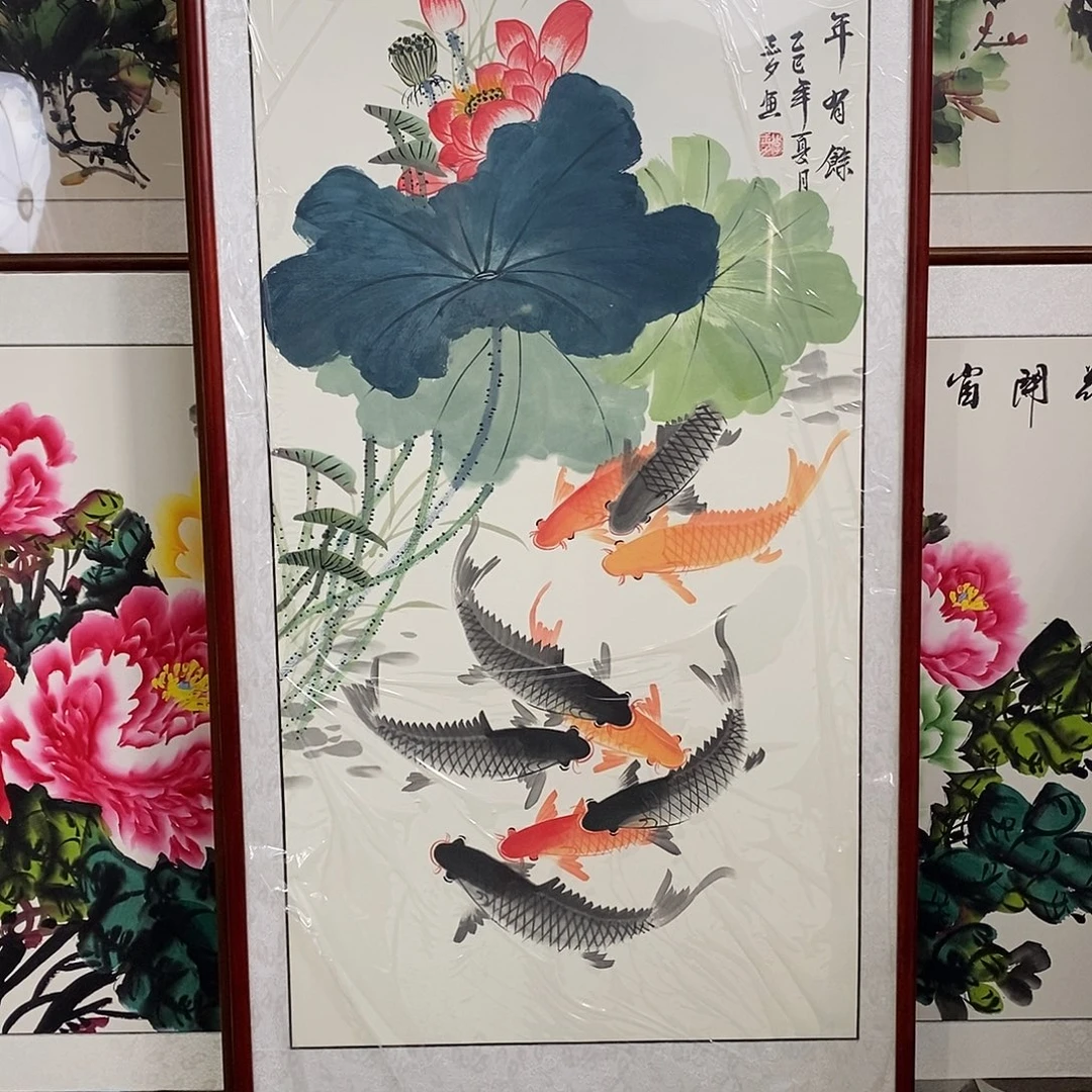 国画带框尺寸62✖️122厘米