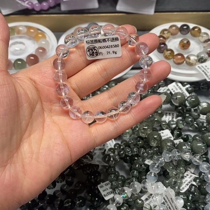 未镶嵌手链水晶蓝针单圈