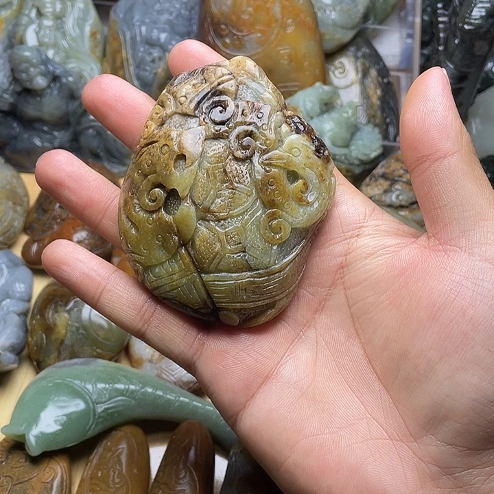 和田玉未镶嵌挂件