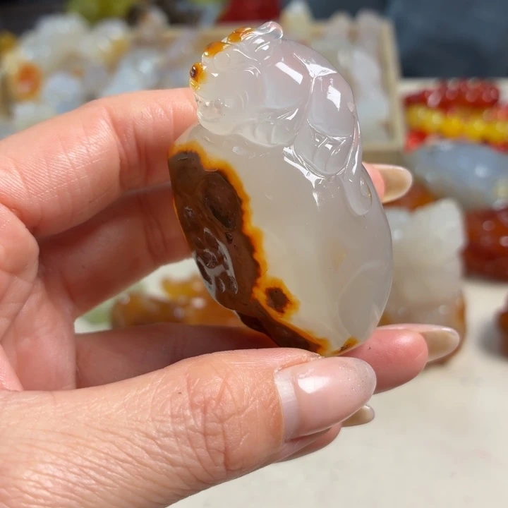 玛瑙/玉髓未镶嵌吊坠(不含链)