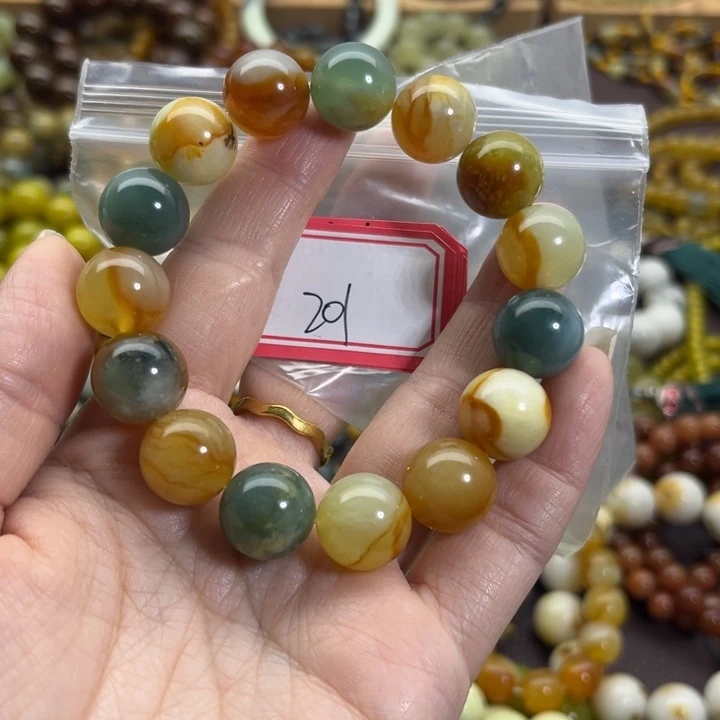 蛇纹石玉未镶嵌手链