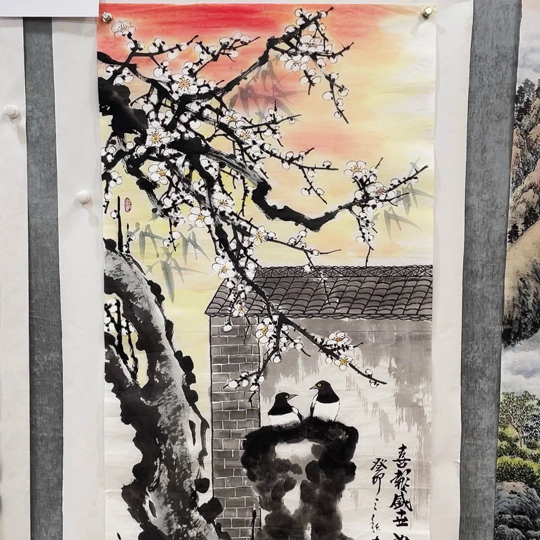 国画绘画作品闫友会140.70画芯
