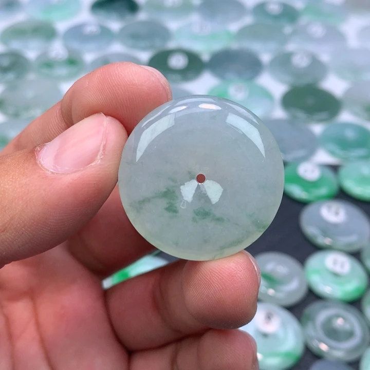 颈饰未镶嵌翡翠缅甸天然A货翡翠31.3-6.4