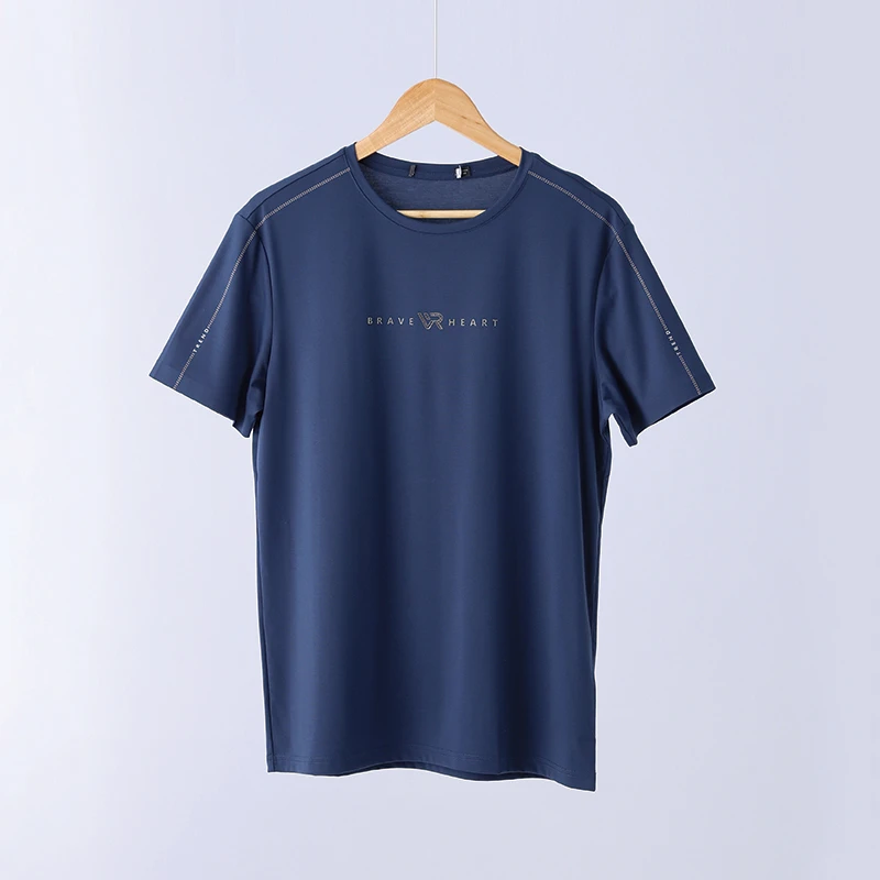 品牌剪标男士夏季T恤舒适百搭休闲薄款短袖男