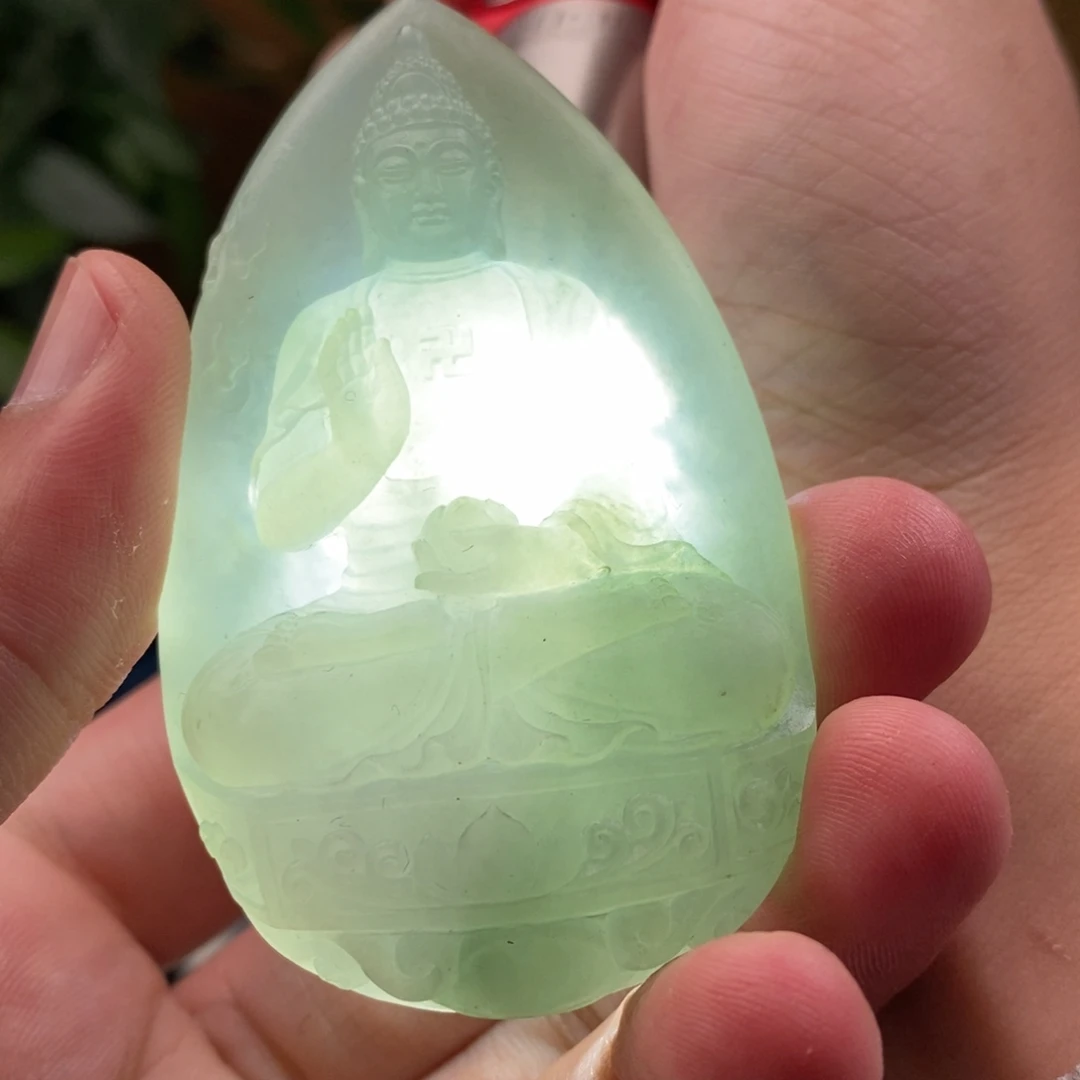定制翡翠未镶嵌缅甸翡翠佛祖