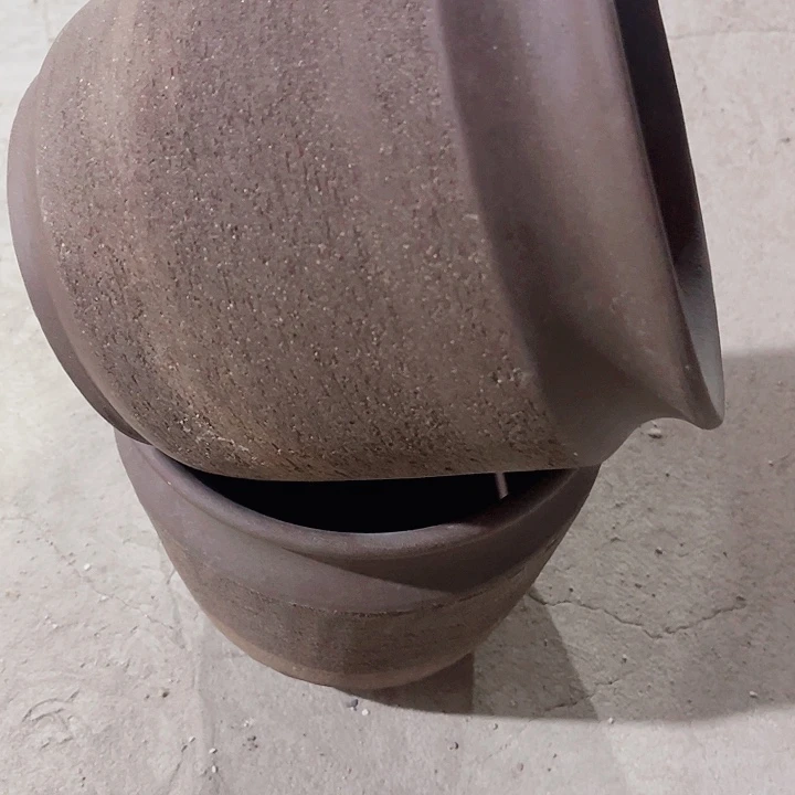 红陶口径20高度20两只小瑕疵