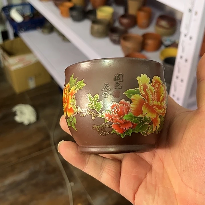 紫砂茶杯全手工紫砂主人杯