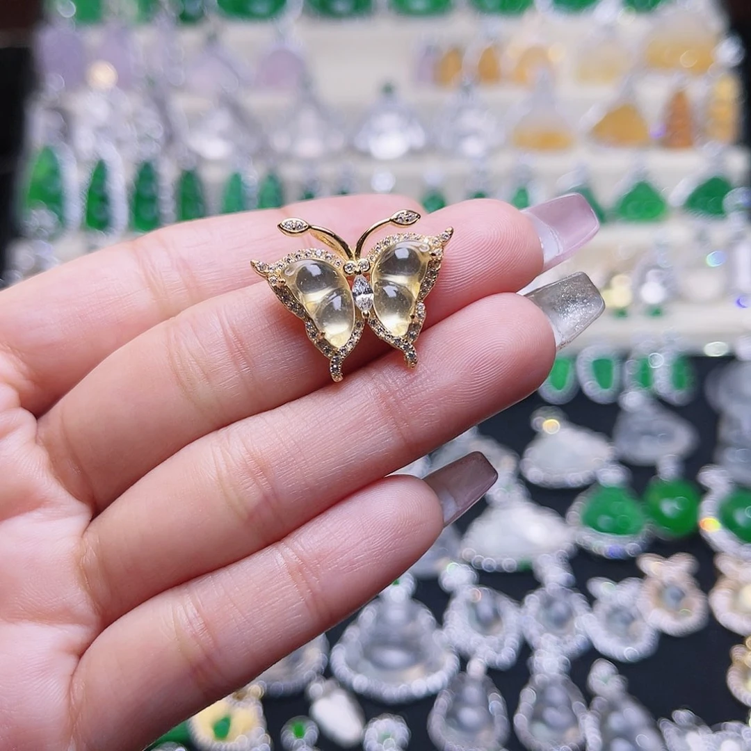 石英质玉颈饰银S925镶嵌诺****