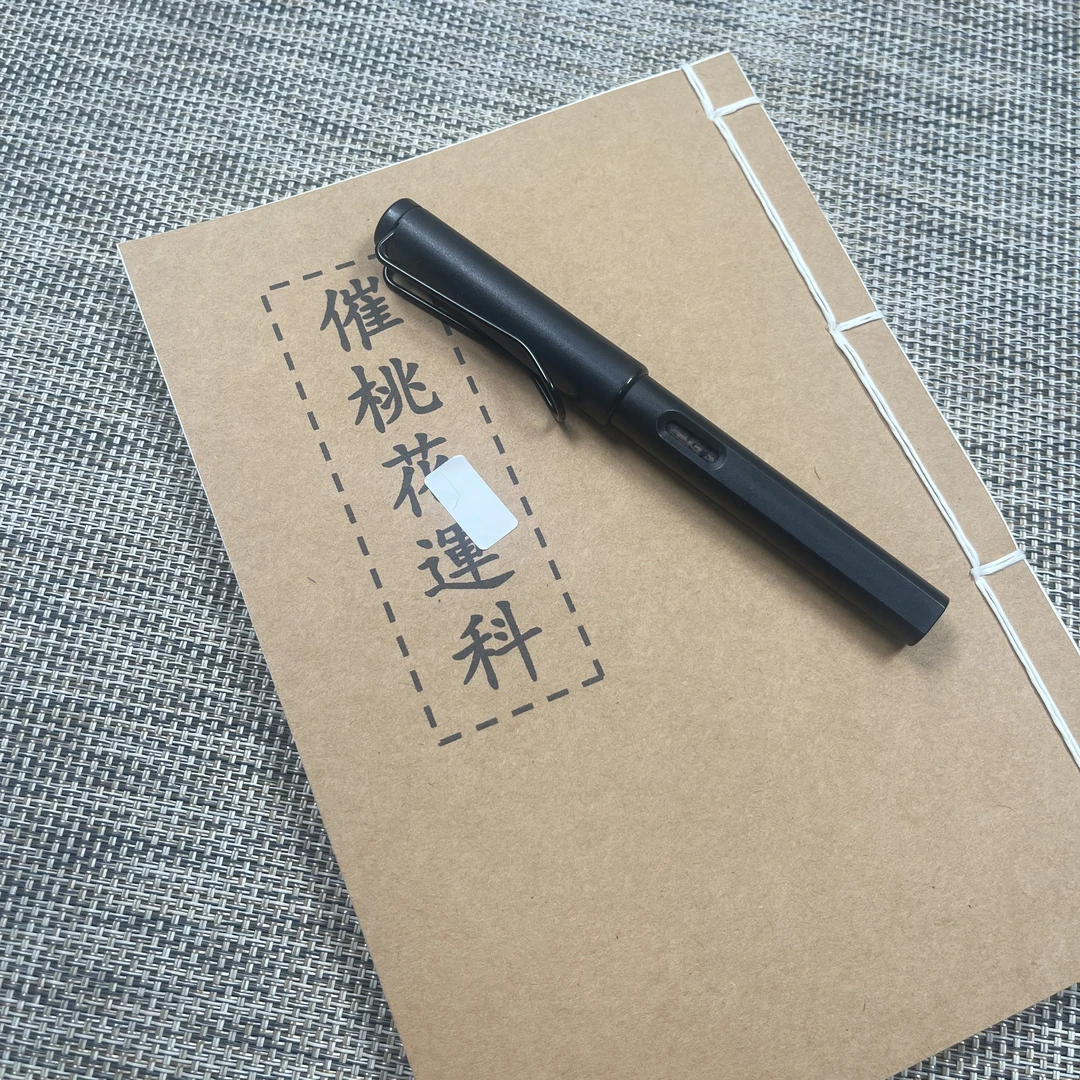 催桃花 手工线装58页15*21cm筒子页32K