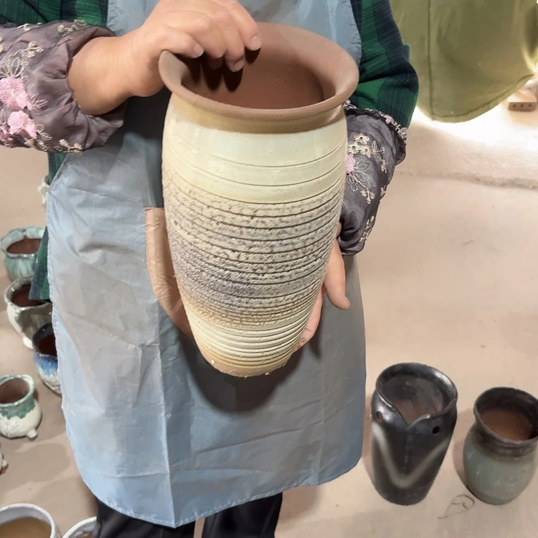 紫砂花盆口15高31一个