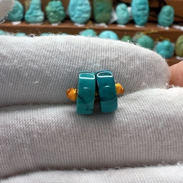 绿松石未镶嵌隔片8.9mm