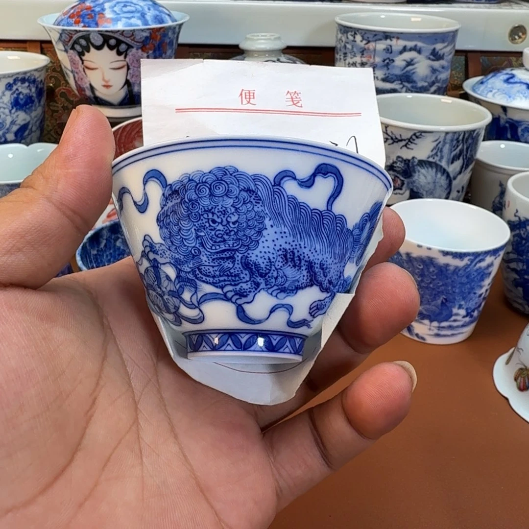 皓***程杯子景德镇全手工手绘陶瓷