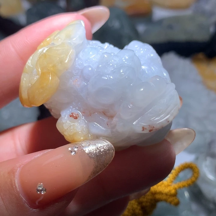 翡翠未镶嵌颈饰保真天然A货翡翠