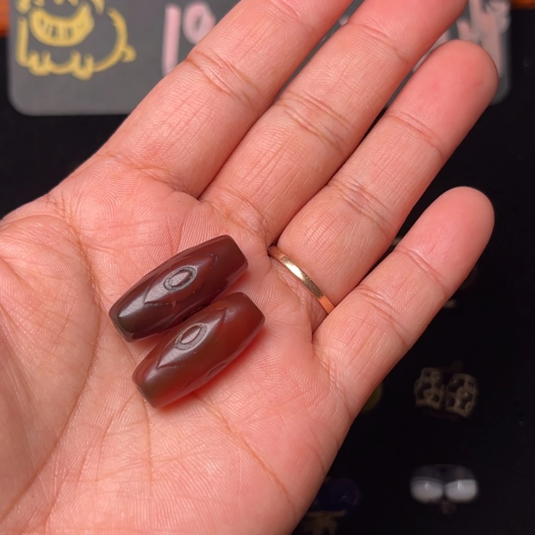 清***夫玛瑙/玉髓未镶嵌配饰