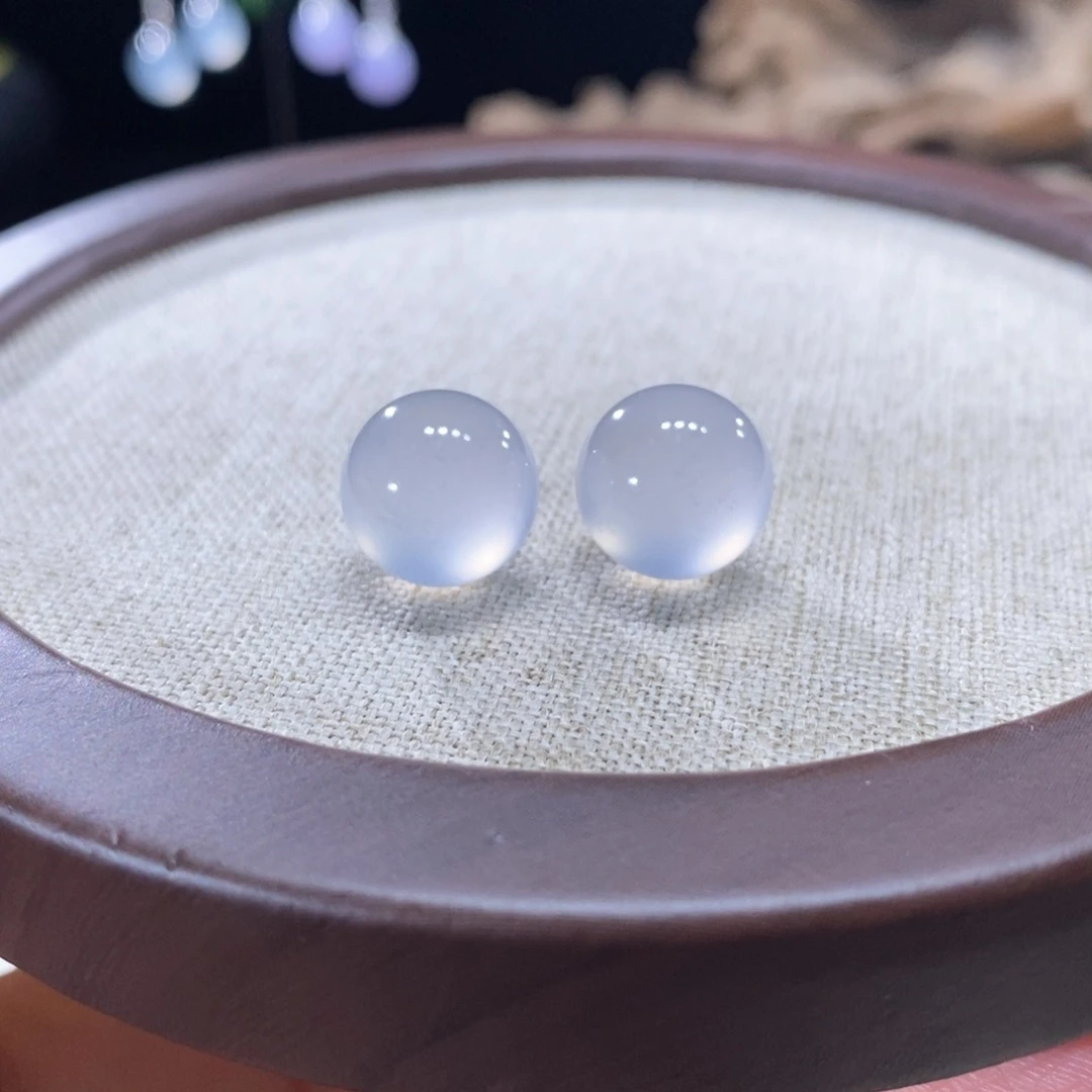 翡翠未镶嵌颈饰翡翠高冰茅台白圆珠12+mm多样性发一