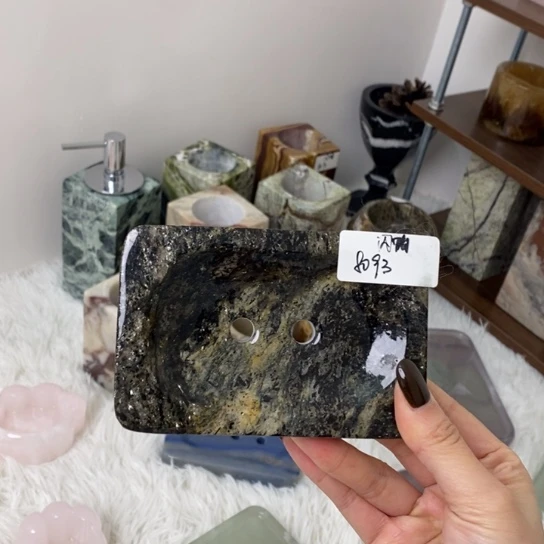 石材天然大理石皂拖8093