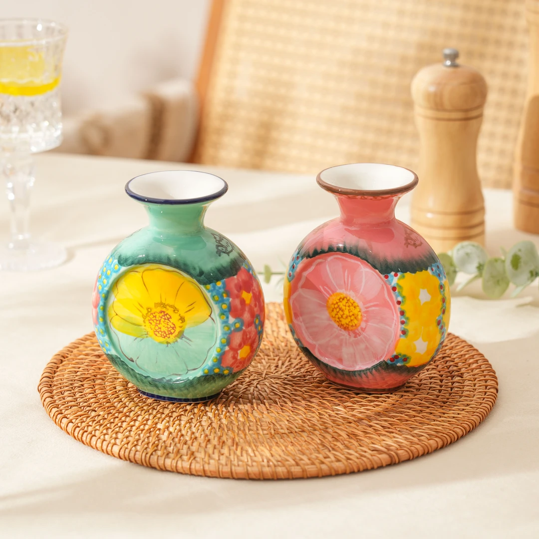 【SILESIA/出口原单】手绘樱花雪月/碧海苍田-小水壶两个装