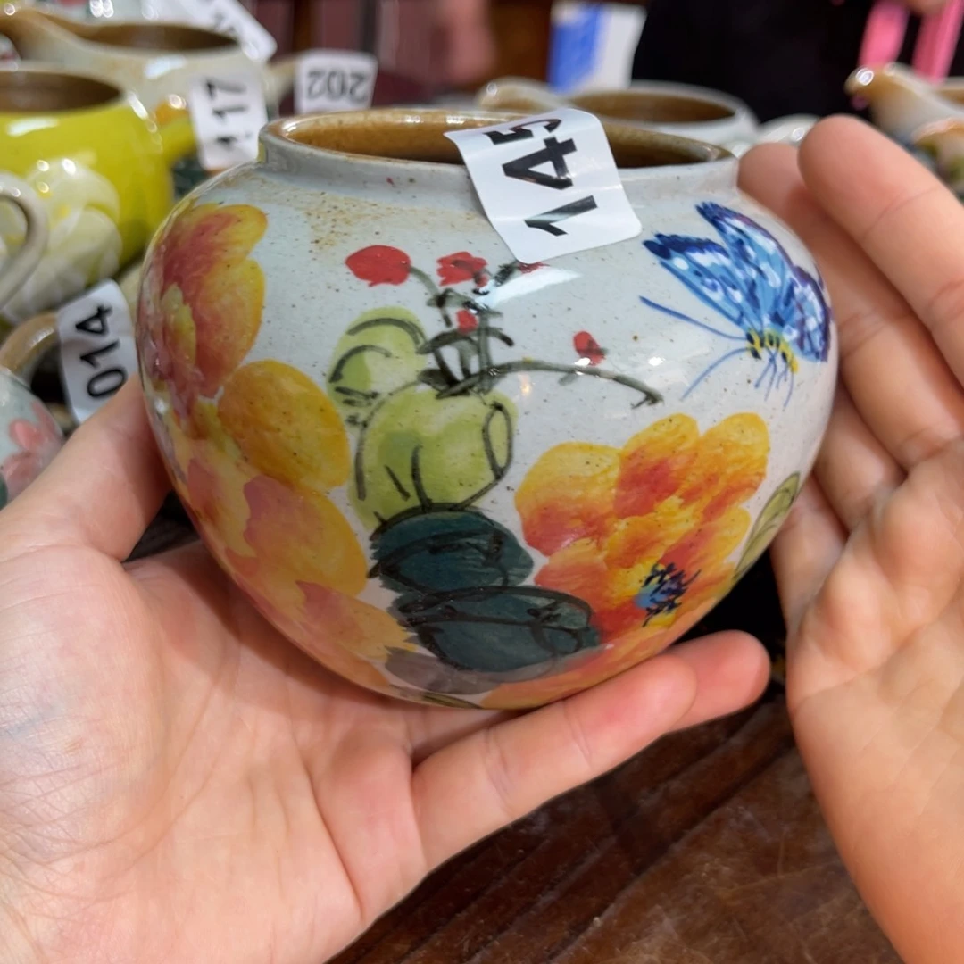 杯南*?素浅陶瓷手工手绘