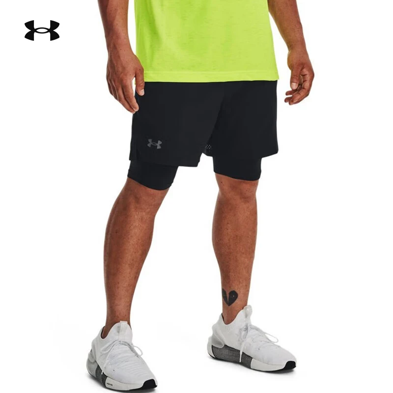 安德玛UA【琥珀流光】Vanish男子二合一梭织训练运动短裤1373764