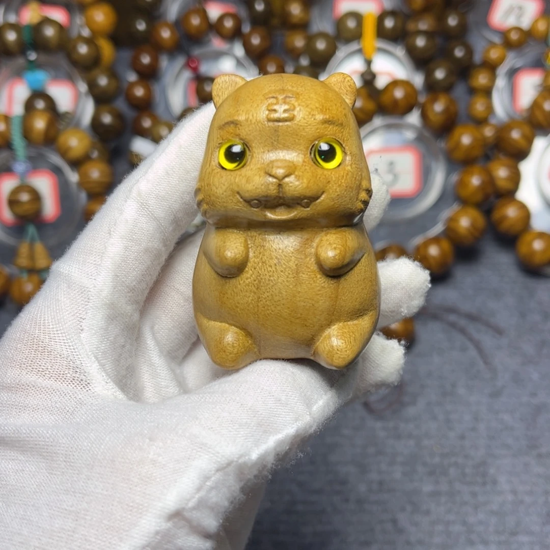 手串/手链楠木（金丝楠）老虎摆件68