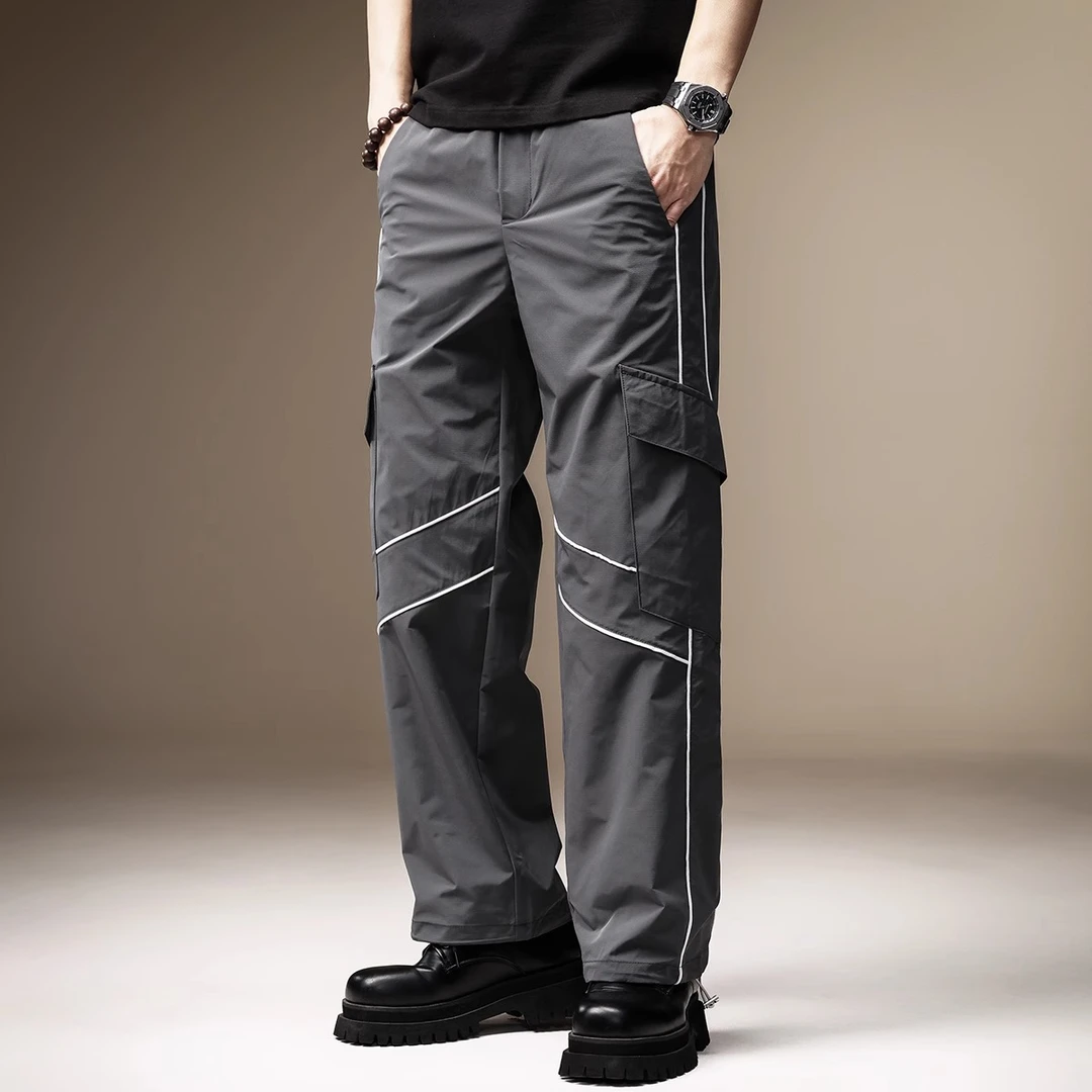 Cebrodz复古速干轻薄透气冲锋裤男夏季薄款运动户外伞兵休闲裤子