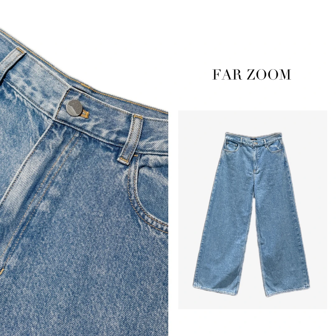 FAR ZOOM 秋装新款百搭牛仔裤