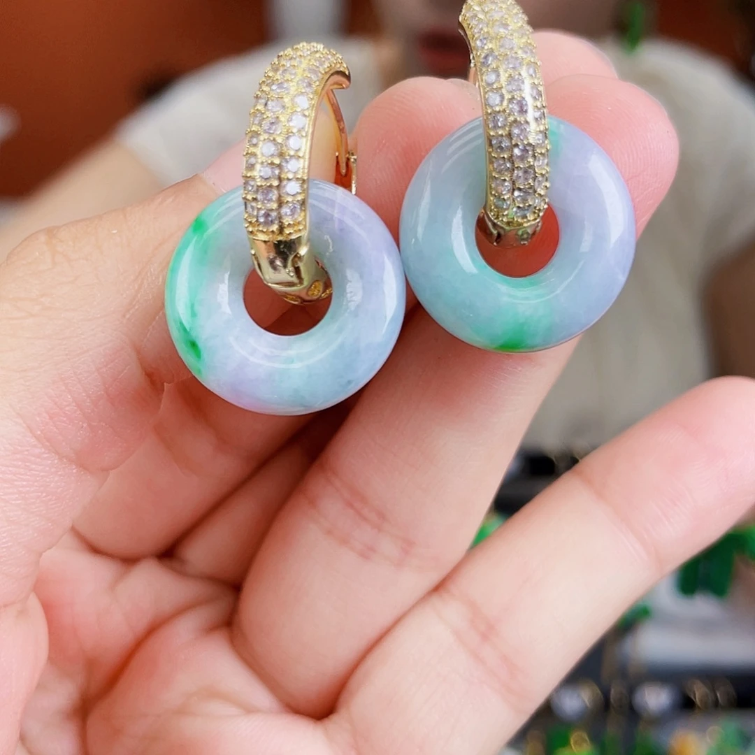 未镶嵌翡翠耳饰饰品