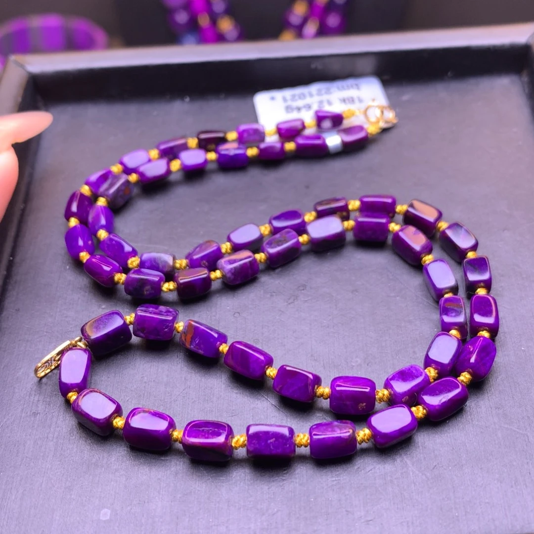 苏纪石（舒俱来）18K金镶嵌项链