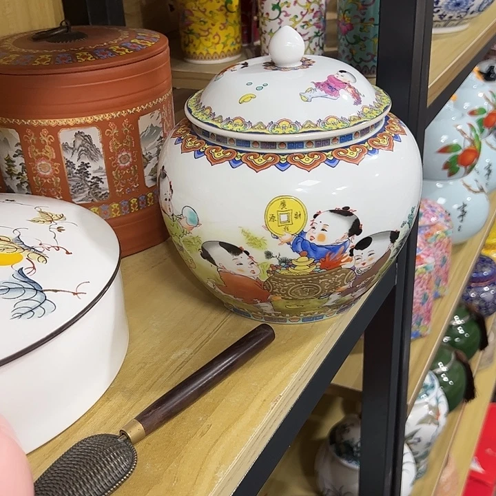 茶叶罐陶瓷家用储物罐瑕疵福利品介意勿拍