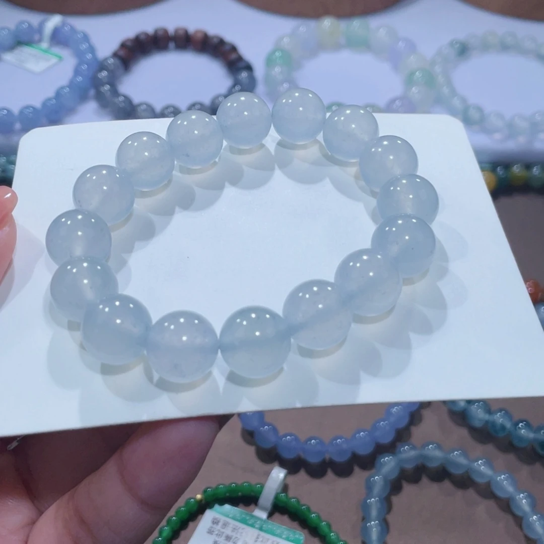 未镶嵌手链翡翠木那黑冰