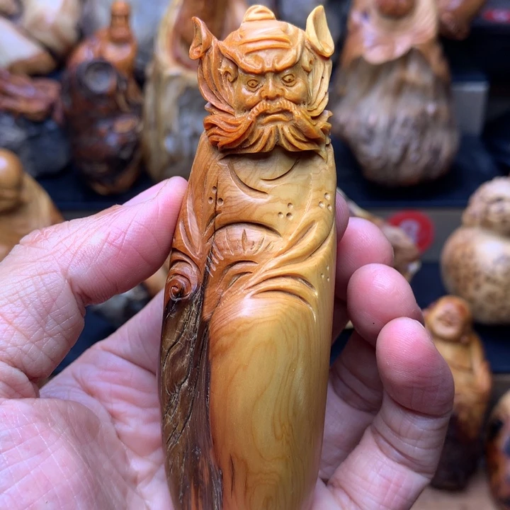 柏木（崖柏）崖柏陈化料手把件