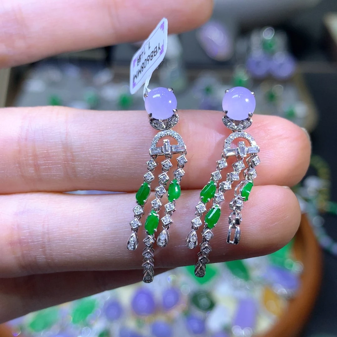 【闪购商品】翡翠颈饰18K金镶嵌翡翠吊坠项链