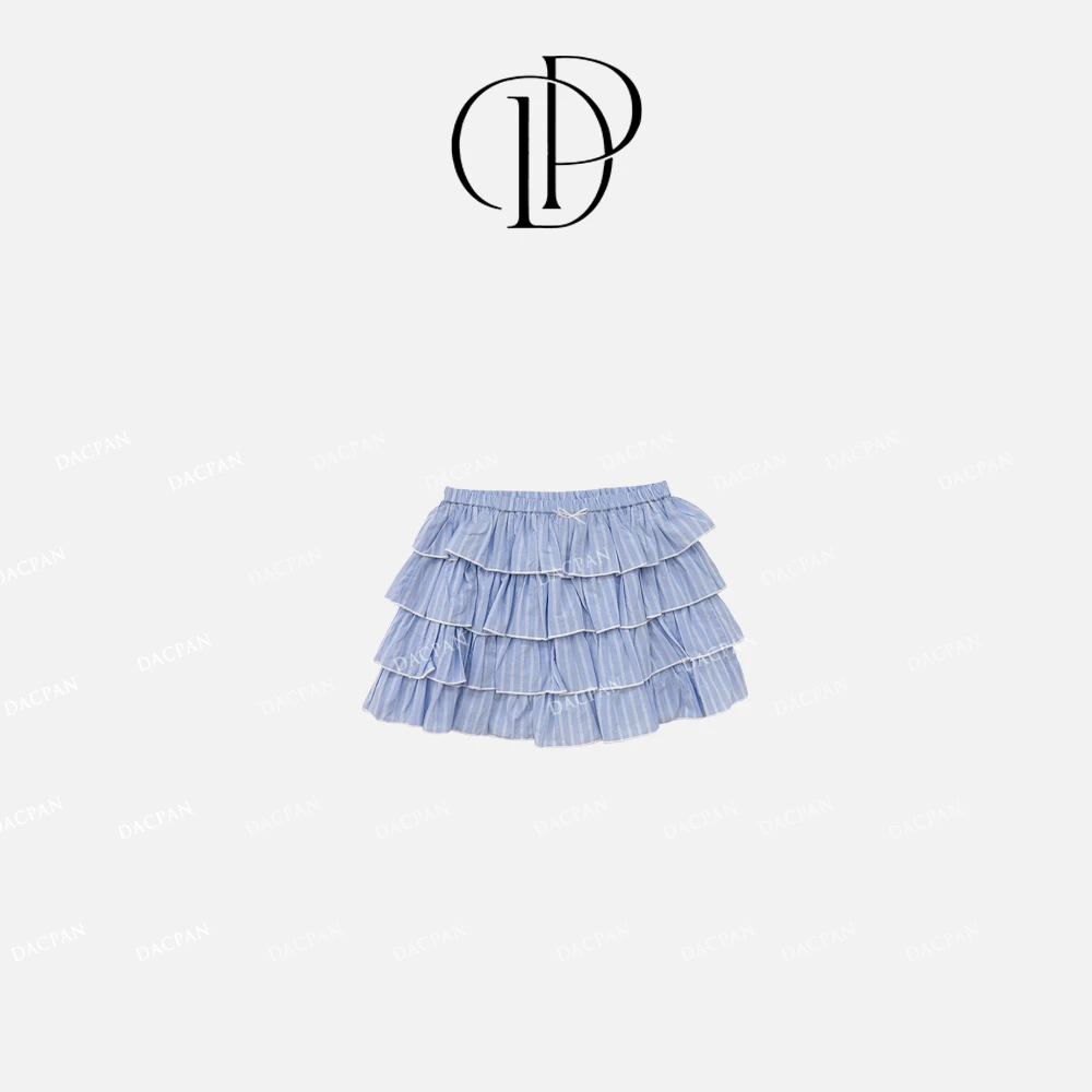 DACPAN-“晴午之岛”条纹蛋糕短裙 有安全裤2025/盼·PP 208
