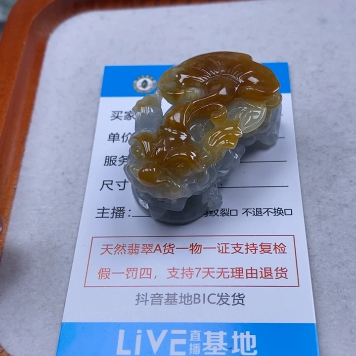 翡翠未镶嵌颈饰多人貔貅
