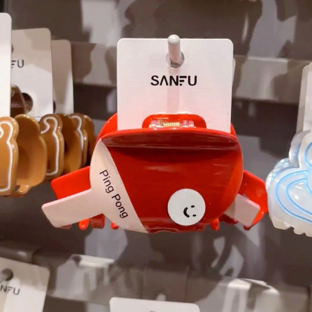 三福同款少女板材运动发多爪夹活力青春发饰头饰时尚乒乓球鲨鱼夹