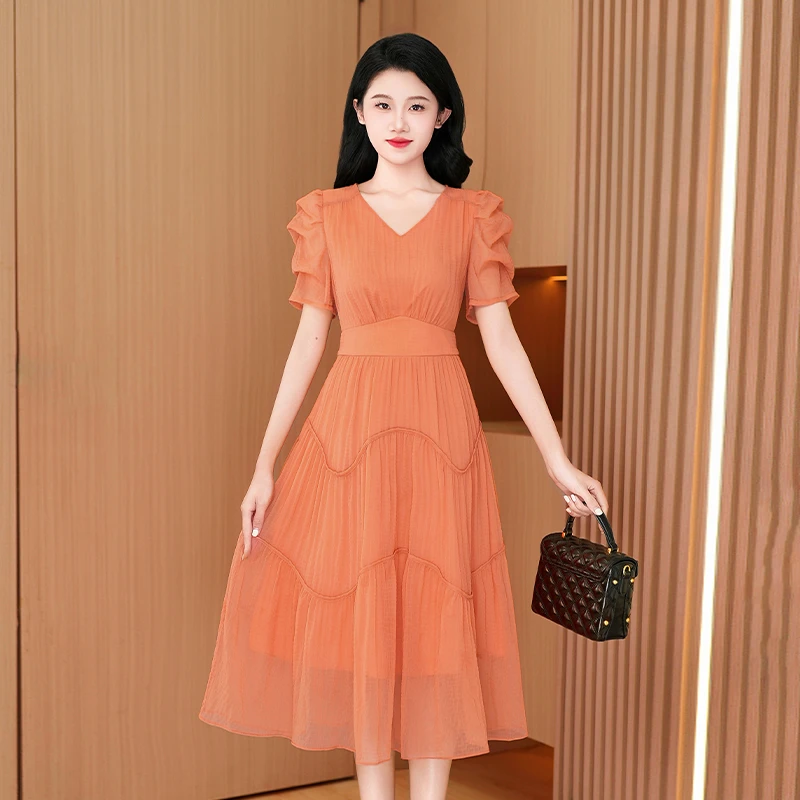 高端上档次品牌连衣裙女夏季2025年新款显瘦气质