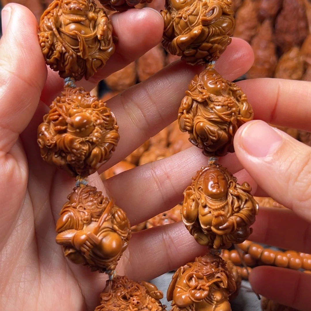 橄榄核手串/手链2.6-2.7镂空 密宗八圣手串