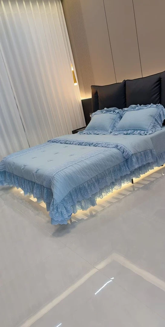 豪华版浪漫满屋四件套纯色