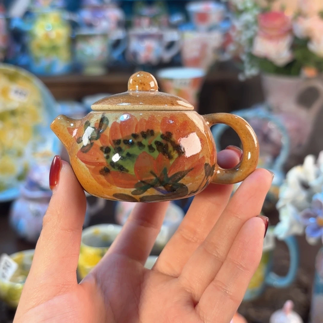 景德镇手绘高温釉下彩陶瓷茶具