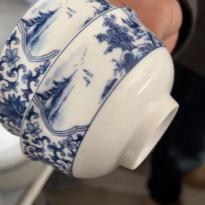 景德镇高温陶瓷陶瓷2个碗陶瓷