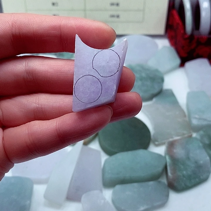 翡翠未镶嵌颈饰缅甸翡翠A货边角