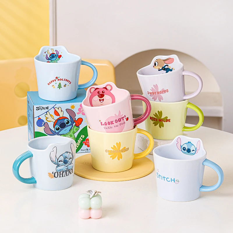 疯狂动物城马克杯家用儿童可爱喝水杯子办公室女生好看陶瓷咖啡杯
