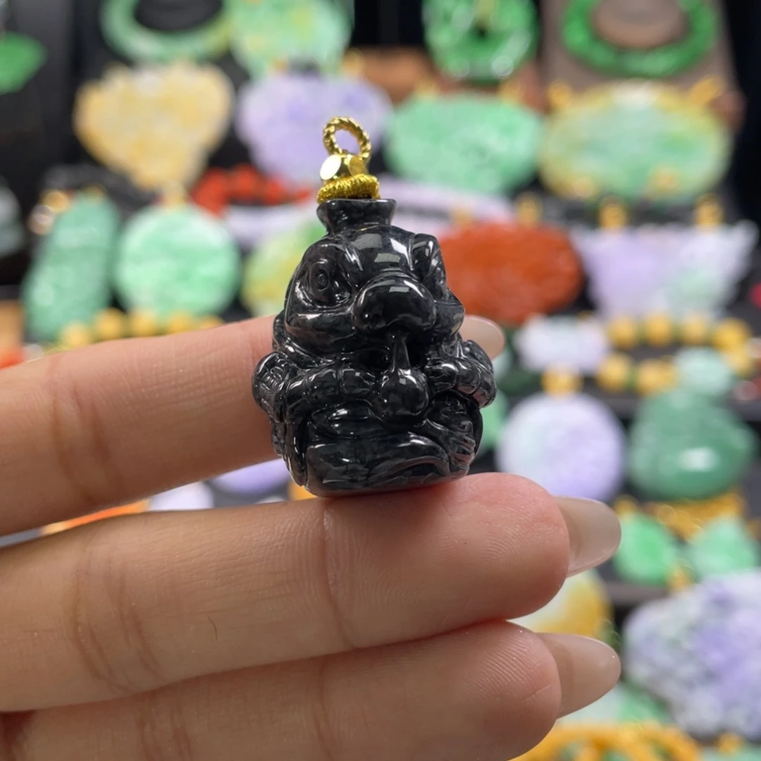 翡翠未镶嵌颈饰代编织