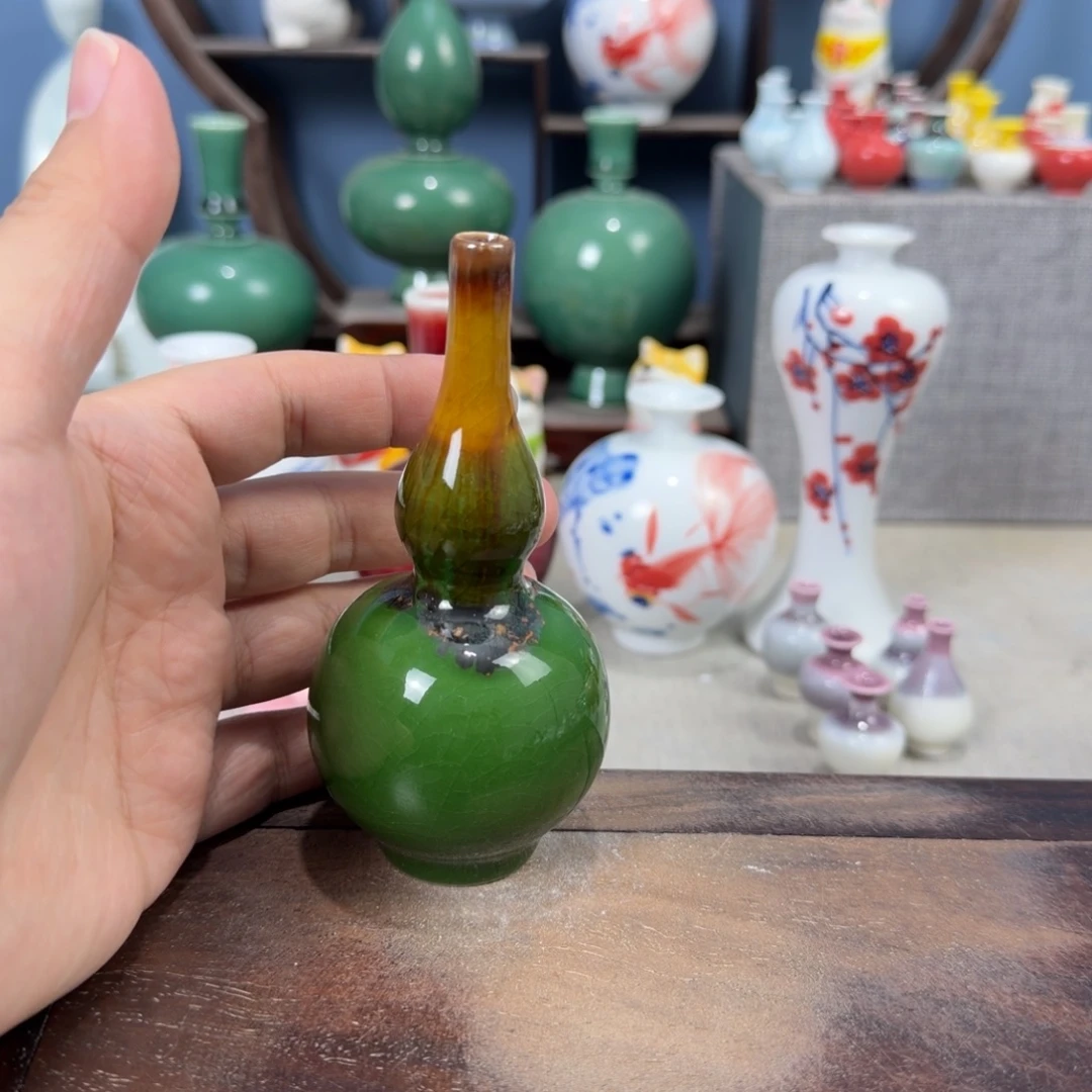 陶瓷手工小花器摆件