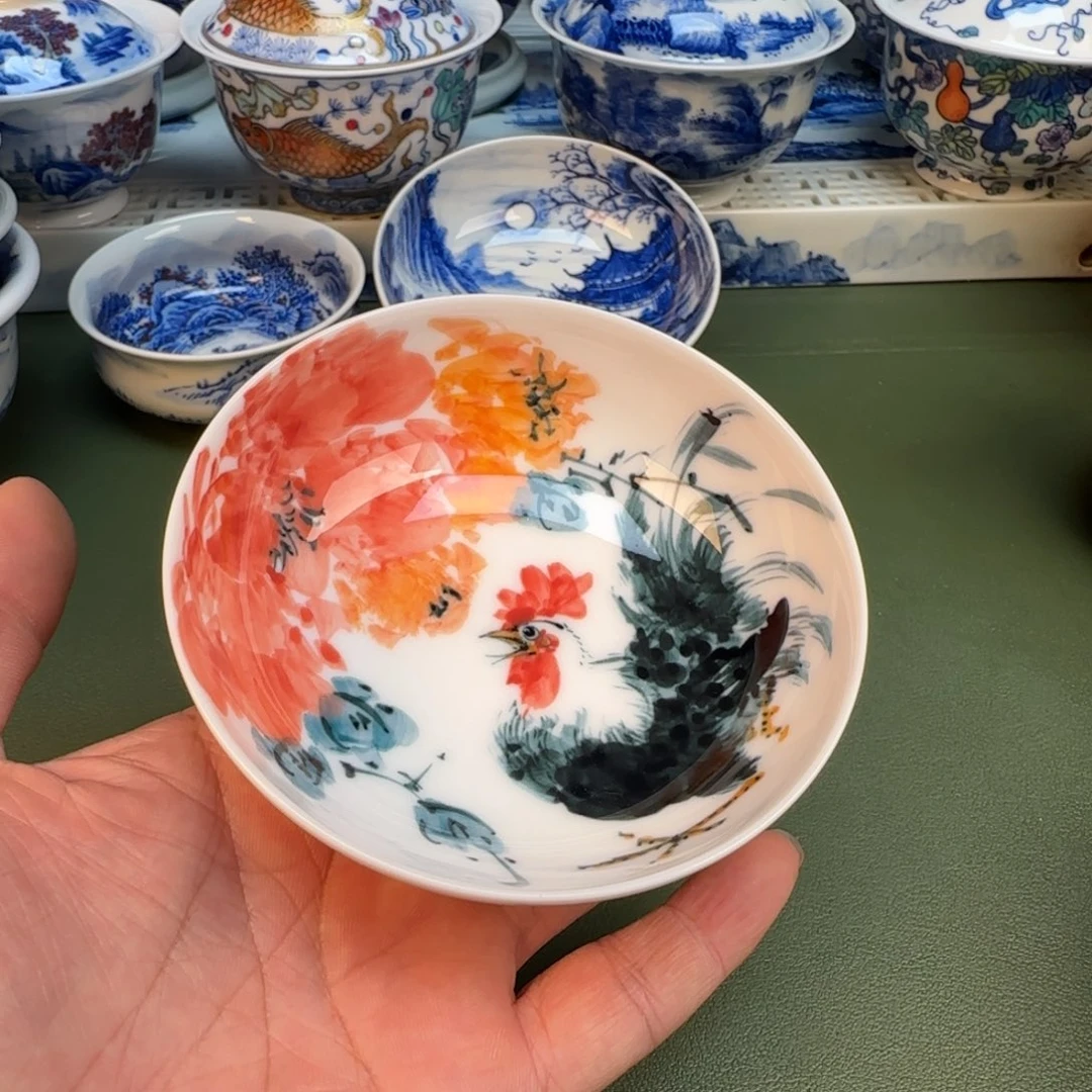 纯手工纯手绘茶具石头22