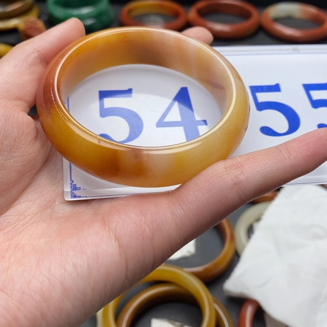 石英质玉（黄龙玉）手镯扣未镶嵌喵*树